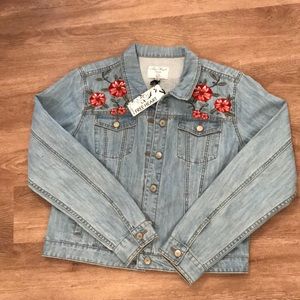 NWT Free Heart ™️ DENIM Jean Jacket